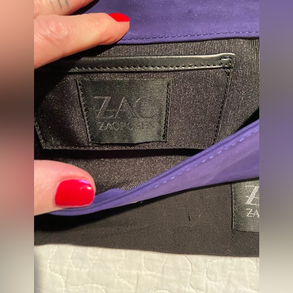 NWT ZAC Zac Posen Claudette Studded Tassels Clutch - Picture 8 of 12